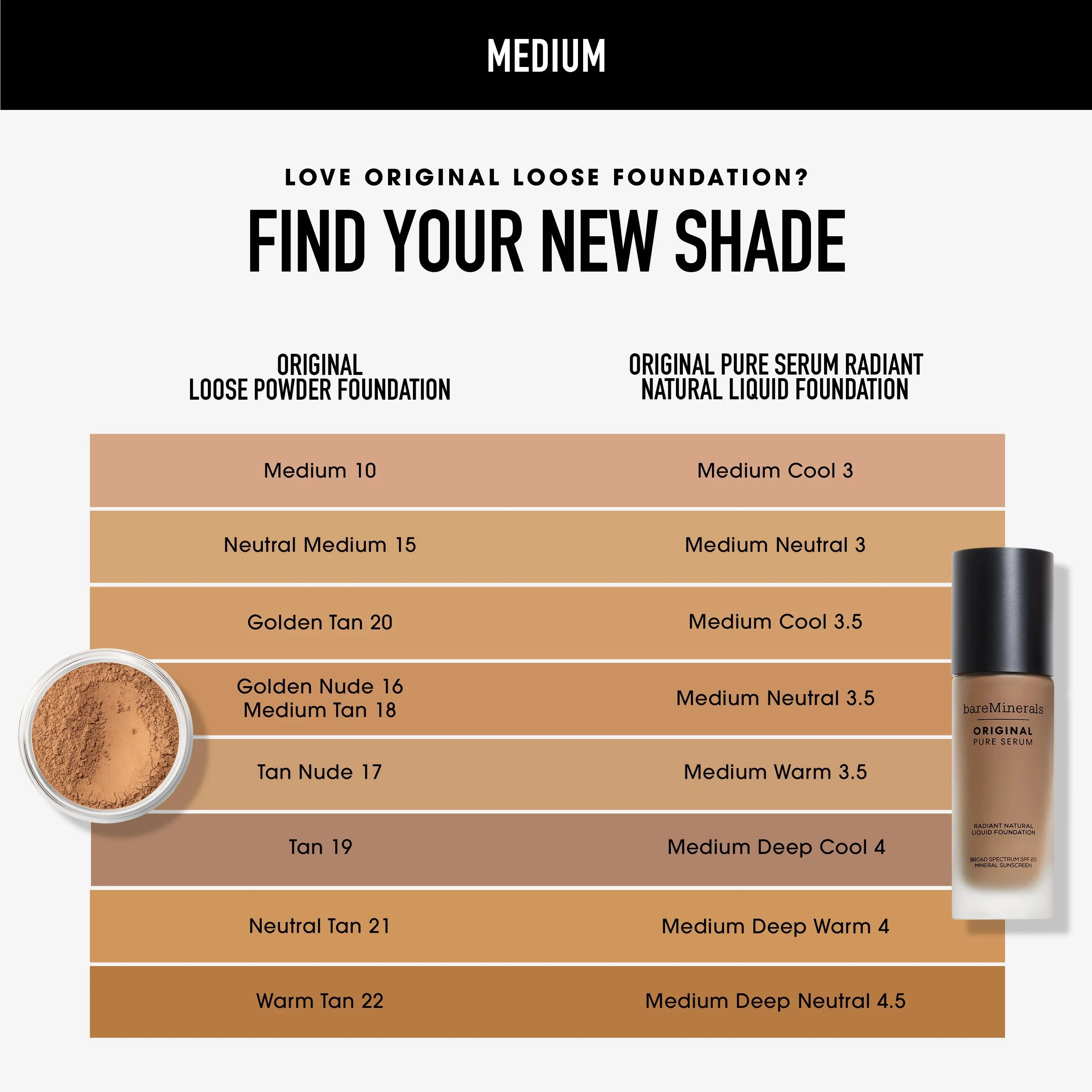 ORIGINAL Pure Serum Radiant Natural Liquid Foundation Mineral SPF 20 - Image 118